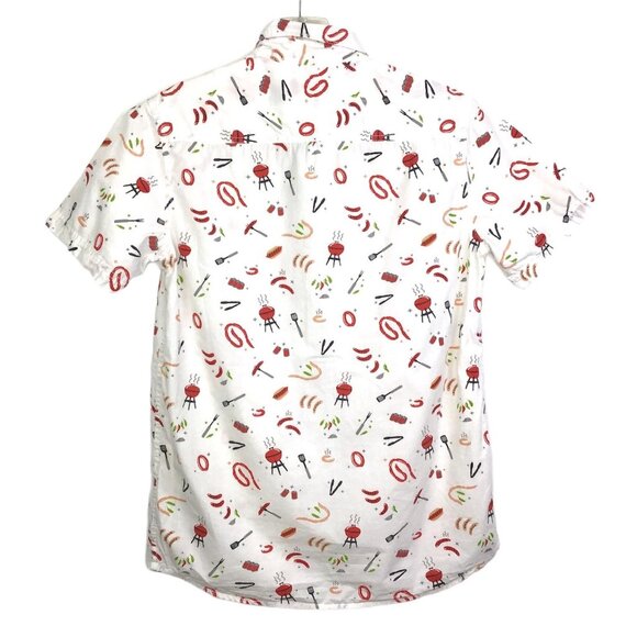 American Republic Mens S Button Up Summer Cookout BBQ Short Sleeve Collared - Picture 2 of 10